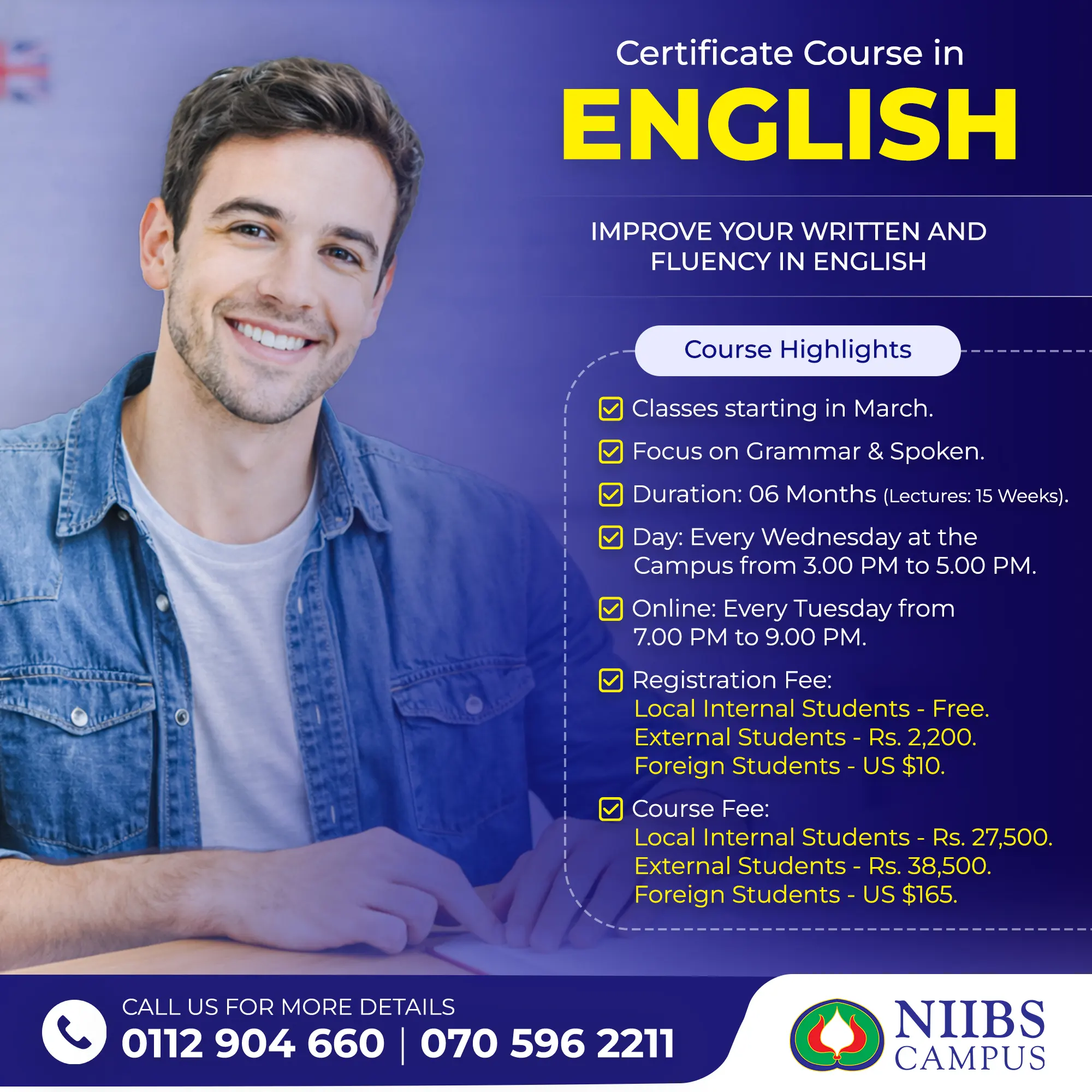 Certificate in English 2026