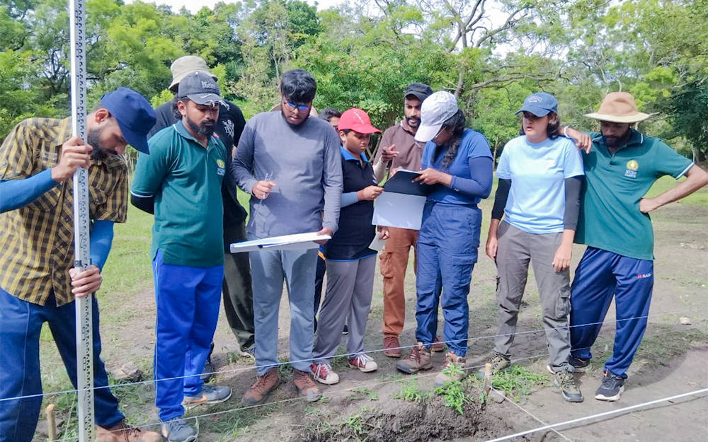 යාපහුව පිටත නගරයේ සිදුකරන ක්ෂේත්ර පුරාවිද්යා කැණීම් පුහුණුව